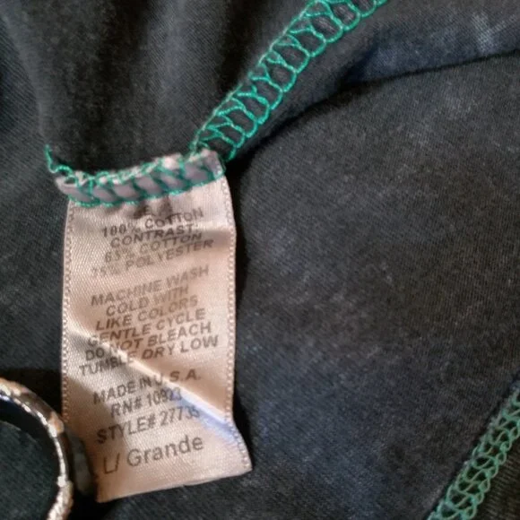 Vintage Y2K Buckle Daytrip Shirt Large Fleur Dis Lis Long Sleeve Lace Studded - Picture 5 of 16